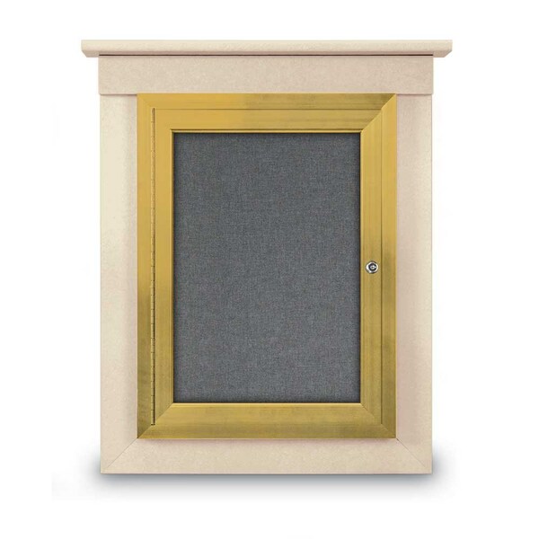 Sliding Glass Enclosed Letterboard, 48"x3